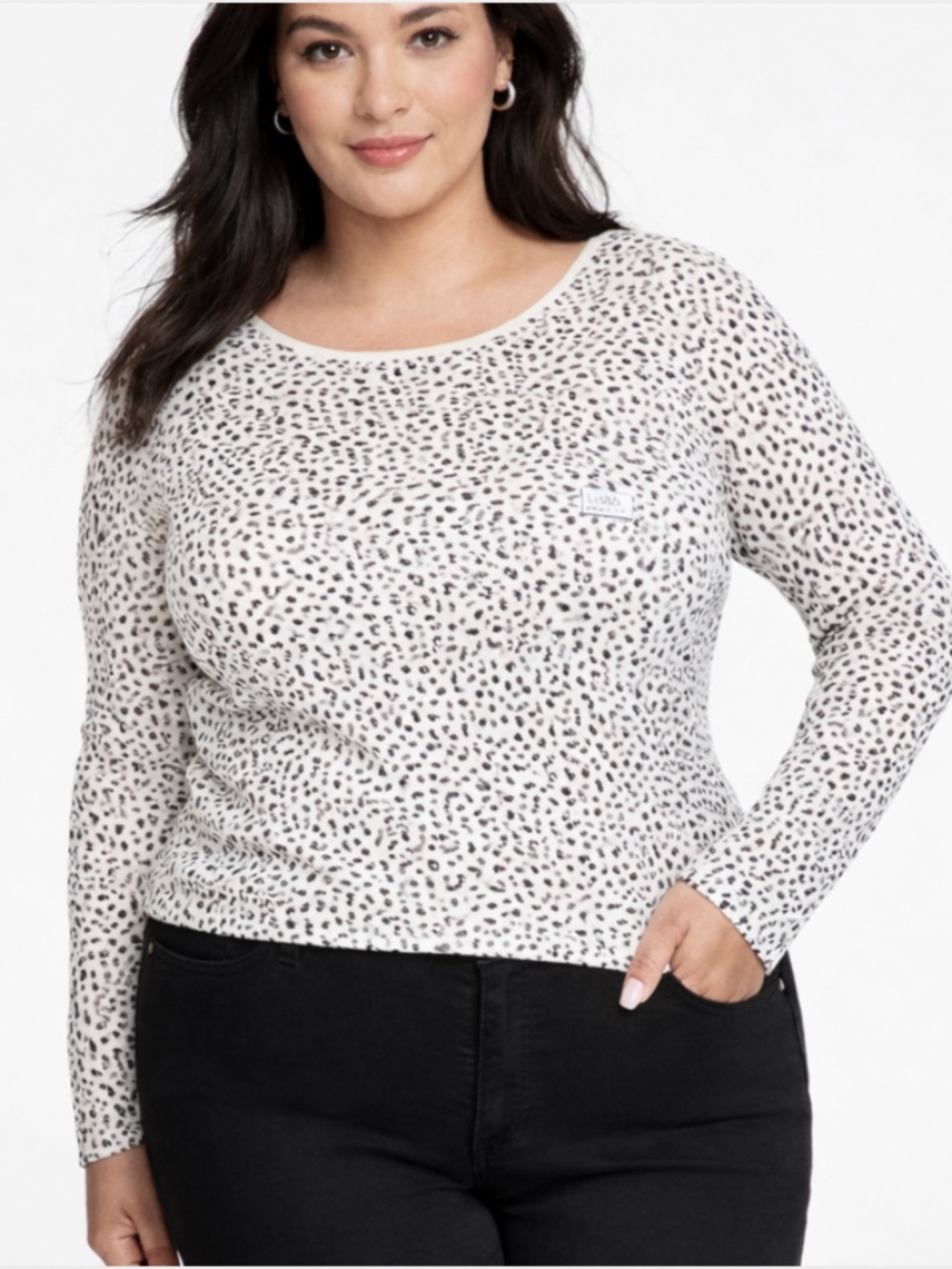 Levi's Plus Size Honey Printed Long-Sleeve Top 2X NWT